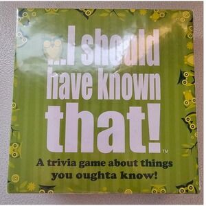 I Should Have Known That Trivia Game Hygge Games Party Card Game New Sealed